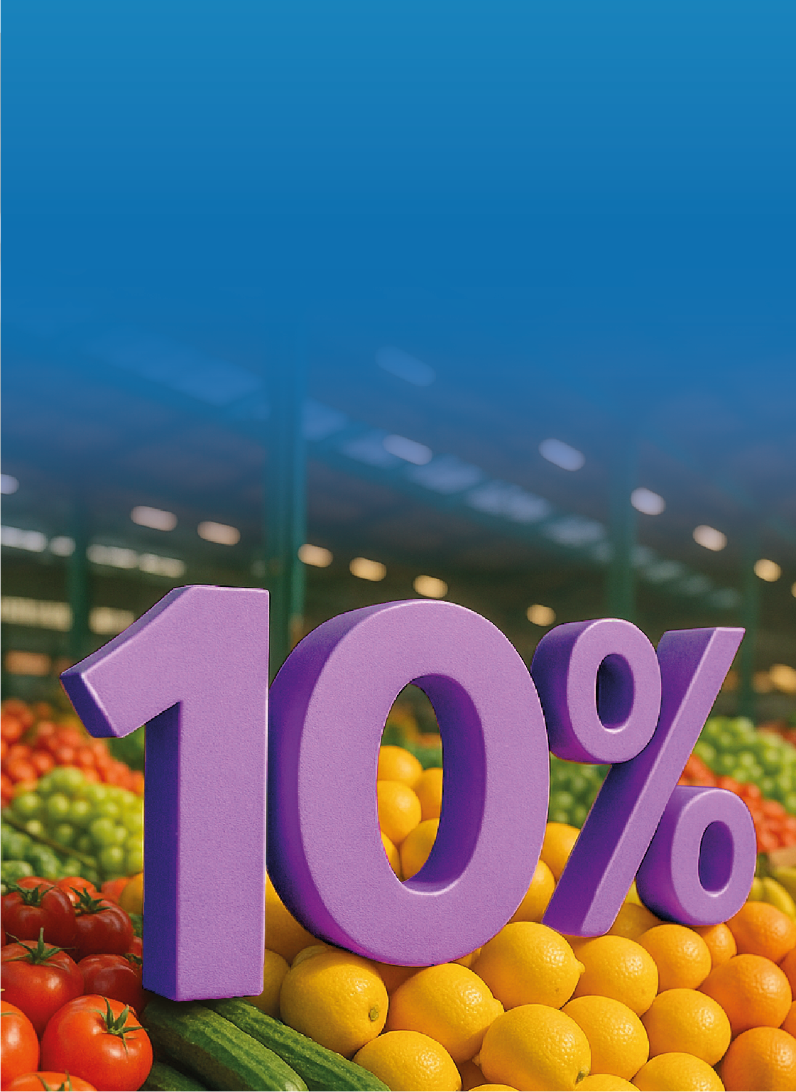 Кешбэк 10% на Аламединском и Орто-Сайском рынках!