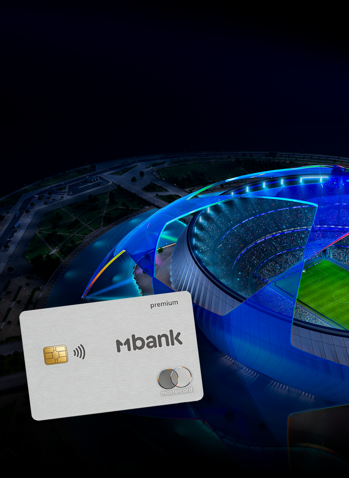 MBANK Mastercard World Elite баннери — UEFA Champions League финалына саякат утуп алуу мүмкүнчүлүгү
