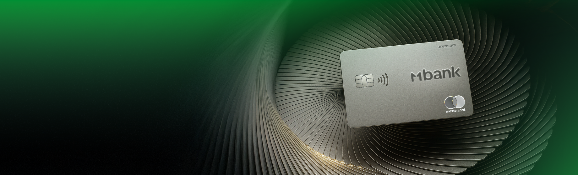 Жашыл фондо турган MBANK Mastercard World Elite премиум картасы